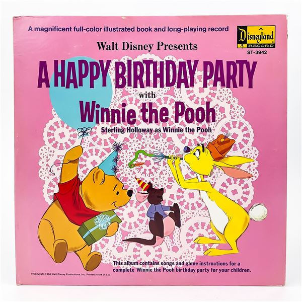 A HAPPY BIRTHDAY PARTY WITH WINNIE THE POOH - LP