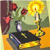 Image 2 : VINTAGE 1970’S ERA NEEDLEPOINT WALL DECOR - BIBLE
