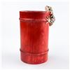 Image 3 : VTG BAMBOO PENCIL HOLDER WITH FROG SCULPTURE