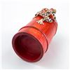 Image 9 : VTG BAMBOO PENCIL HOLDER WITH FROG SCULPTURE