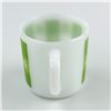 Image 2 : VINTAGE FEDERAL MILK GLASS COFFEE MUG - GINGHAM