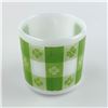 Image 4 : VINTAGE FEDERAL MILK GLASS COFFEE MUG - GINGHAM