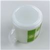 Image 7 : VINTAGE FEDERAL MILK GLASS COFFEE MUG - GINGHAM