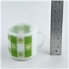 Image 9 : VINTAGE FEDERAL MILK GLASS COFFEE MUG - GINGHAM