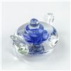 Image 2 : EDINBURGH FLOWER ART GLASS TEAPOT PAPERWEIGHT