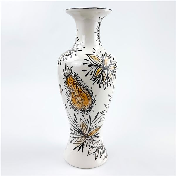 VTG MCM HAND MADE CERAMIC POTTERY VASE - WELYK