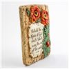 Image 3 : VINTAGE 1940 LARSEN CHALKWARE BIBLE VERSE PLAQUE