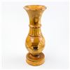 Image 1 : HAND CRAFTED FOLK ART FLOWER VASE WOOD CARVING