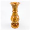 Image 4 : HAND CRAFTED FOLK ART FLOWER VASE WOOD CARVING