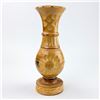 Image 5 : HAND CRAFTED FOLK ART FLOWER VASE WOOD CARVING