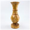 Image 6 : HAND CRAFTED FOLK ART FLOWER VASE WOOD CARVING