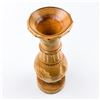 Image 7 : HAND CRAFTED FOLK ART FLOWER VASE WOOD CARVING