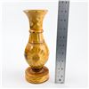 Image 9 : HAND CRAFTED FOLK ART FLOWER VASE WOOD CARVING