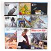 Image 1 : 9 AMERICAN/WESTERN ART MAGAZINE LOT - PAINTING