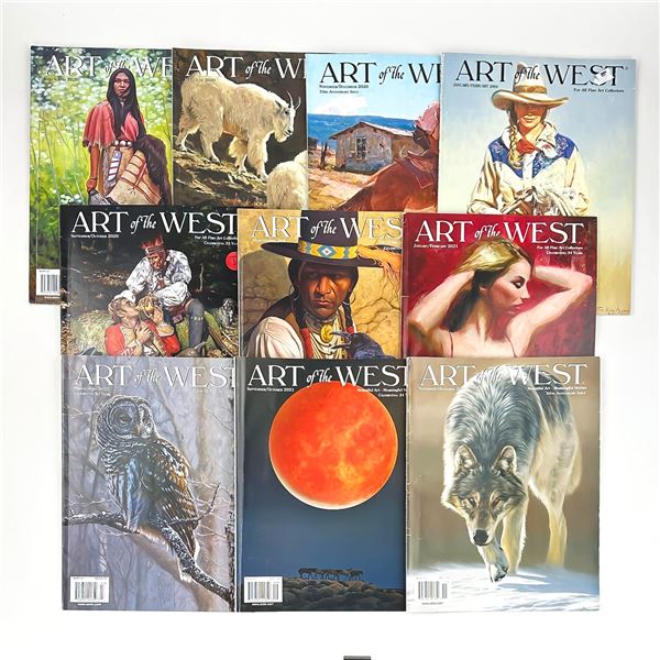 10 ART OF THE WEST MAGAZINES FINE ART COLLECTOR