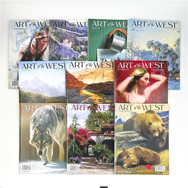 10 ART OF THE WEST MAGAZINES FINE ART COLLECTOR