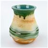 Image 2 : DRIP GLAZE STONEWARE VASE STUDIO ART POTTERY - KD