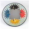Image 2 : WOOD FOLK ART CELESTIAL SUN WALL DECOR MIRROR