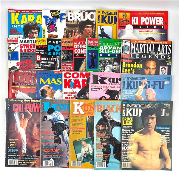 20 MARTIAL ARTS KUNG-FU BRUCE LEE MAGAZINE LOT