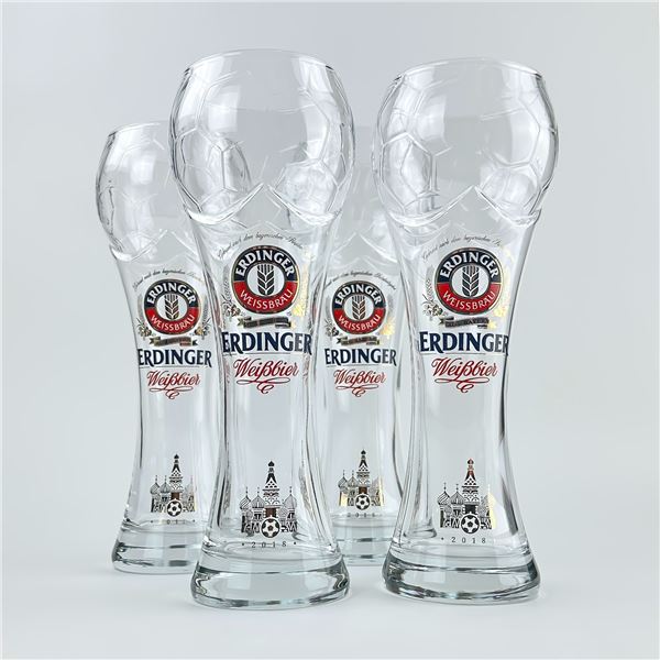 ERDINGER 2018 FIFA WORLD CUP SOCCER BEER GLASSES