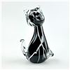 Image 2 : HAND BLOWN ART GLASS CAT FIGURINE SCULPTURE
