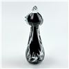 Image 3 : HAND BLOWN ART GLASS CAT FIGURINE SCULPTURE