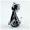 Image 4 : HAND BLOWN ART GLASS CAT FIGURINE SCULPTURE