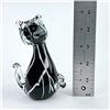Image 8 : HAND BLOWN ART GLASS CAT FIGURINE SCULPTURE