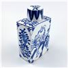 Image 2 : PORCELAIN BLUE WHITE TEA CADDY - ASIAN MOTIF ART