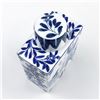 Image 7 : PORCELAIN BLUE WHITE TEA CADDY - ASIAN MOTIF ART