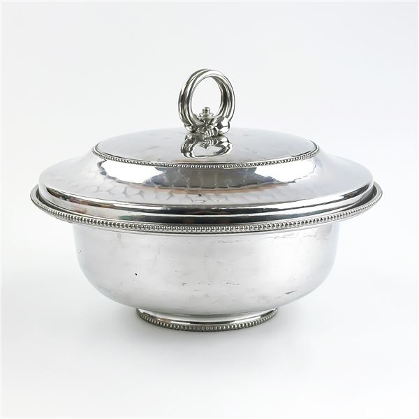 VTG BUENILUM HAMMERED ALUMINUM COVERED DISH