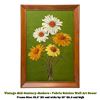 Image 1 : VTG 1960’S-70’S MID-CENTURY FABRIC DAISIES WALL ART