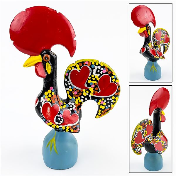 ROOSTER OF BARCELOS FOLK ART FIGURINE SCULPTURE