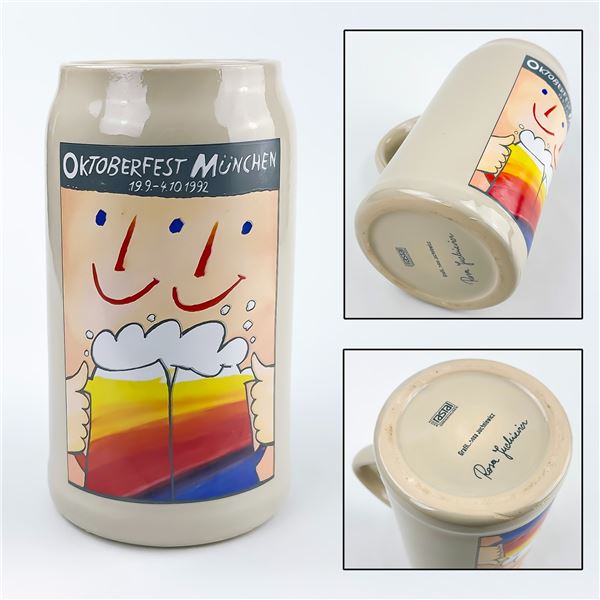 1992 OKTOBERFEST MUNCHEN STONEWARE BEER STEIN