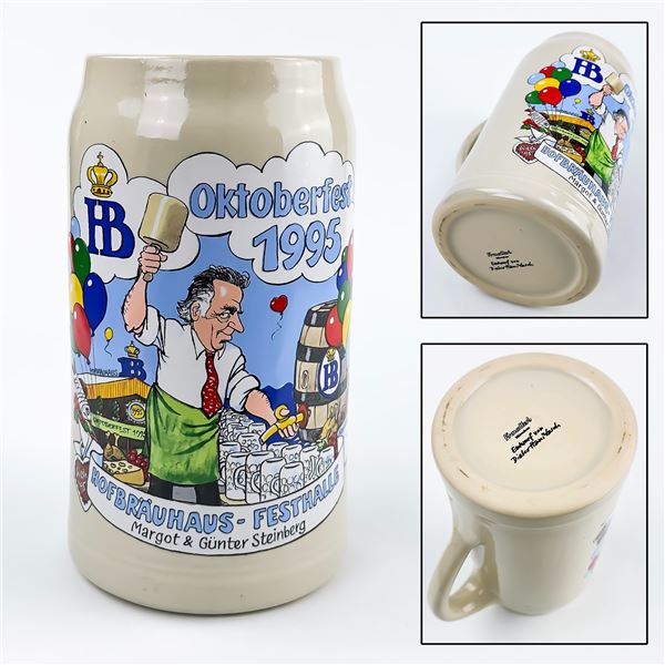 1995 OKTOBERFEST HOFBRAUHAUS 1 LITRE BEER STEIN
