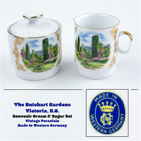 WEST GERMANY CREAM & SUGAR - BUTCHART GARDENS