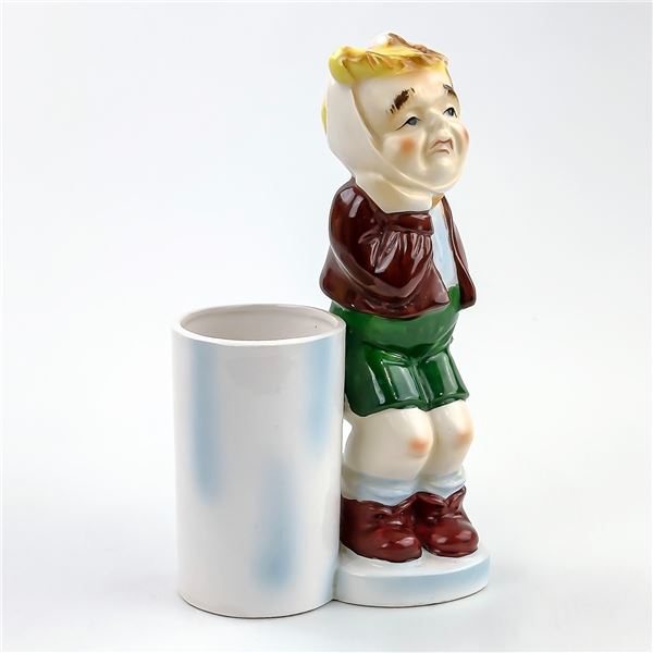 VINTAGE IMPERIAL WARE  - CERAMIC SICK BOY HOLDER