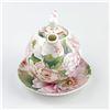 Image 2 : STECHCOL GRACIE CHINA TEA POT SET FOR ONE - PEONY