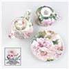 Image 5 : STECHCOL GRACIE CHINA TEA POT SET FOR ONE - PEONY