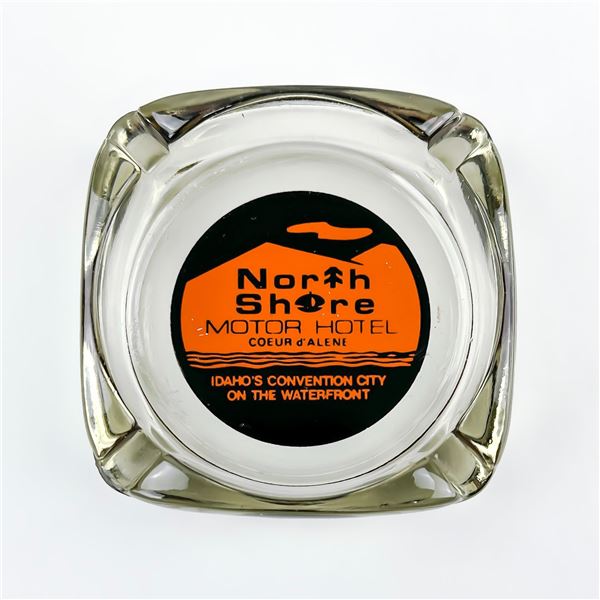 COEUR D’ALENE IDAHO MOTEL ADVERTISING ASHTRAY