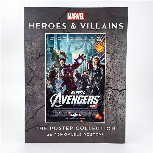 MARVEL HEROES VILLAINS 40 POSTER COLLECTION BOOK