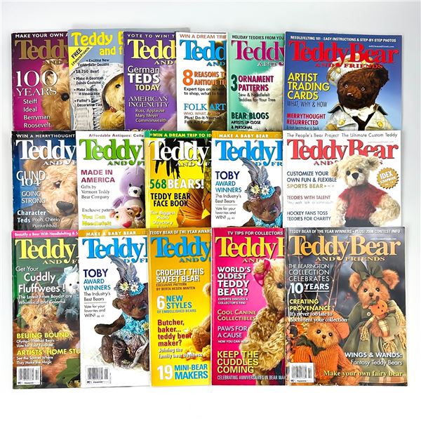 16 - TEDDY BEAR & FRIENDS CRAFT MAGAZINE LOT