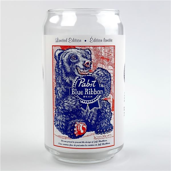 LTD ED. COLLECTIBLE PABST BLUE RIBBON BEER GLASS