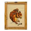 Image 4 : VINTAGE SQUIRREL NEEDLEPOINT CROSS STITCH PICTURE