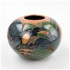 Image 1 : HAND CARVED TOUCAN ART POTTERY VASE SCULPTURE