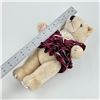 Image 7 : COLLECTIBLE PLUSH TEDDY BEAR BURGUNDY LACE DRESS