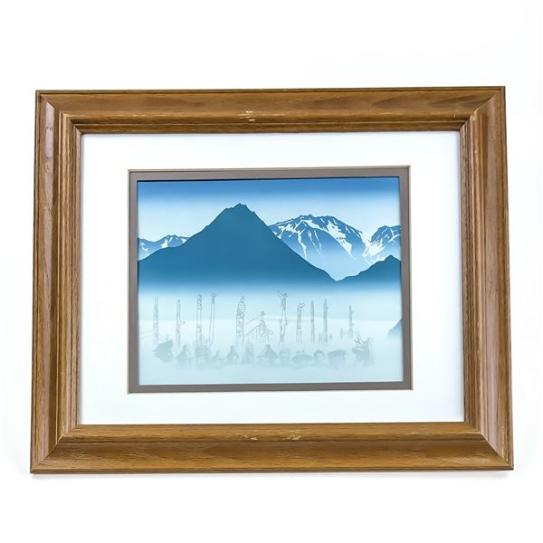 HENRY ROY VICKERS MEETING OF CHIEFS FRAMED PRINT