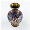 Image 10 : VINTAGE METAL CLOISONNE ENAMEL FLOWER BUD VASE