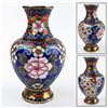 Image 1 : VINTAGE METAL CLOISONNE ENAMEL FLOWER BUD VASE
