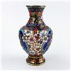 Image 3 : VINTAGE METAL CLOISONNE ENAMEL FLOWER BUD VASE